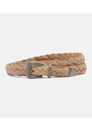 Brunello Cucinelli Monili braided leather belt
