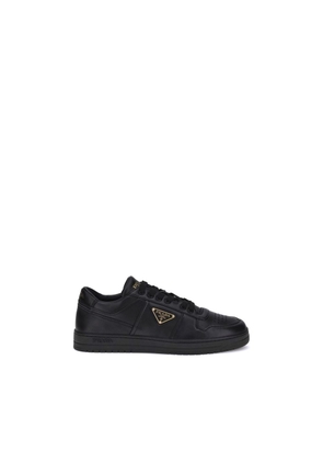 Prada Black Calf Leather Bos Taurus Low Top Sneakers - EU43/US10