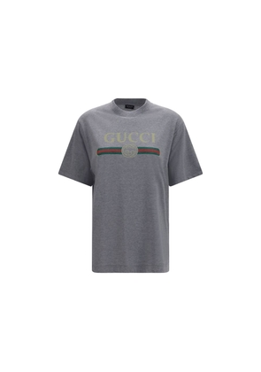 Gucci Gray Cotton T-Shirt - S