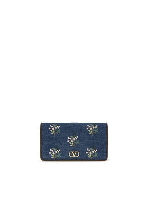 Valentino Garavani Blue Cotton Shoulder Bag