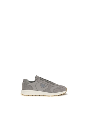 Prada Gray Recycled Polyamide Athletic Sneakers - EU40/US7