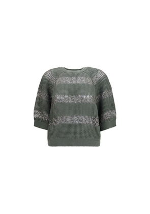 Brunello Cucinelli Bicolor Cotton Sweatshirt - S