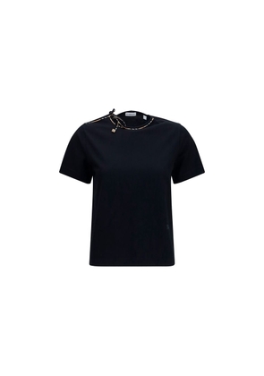 Burberry Black Cotton T-Shirt - L