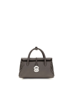 Zanellato Brown Calf Leather Bos Taurus Shoulder Bag