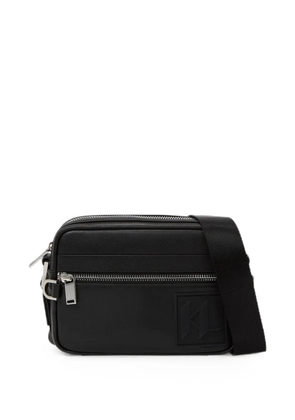 Karl Lagerfeld logo-patch messenger bag - Black