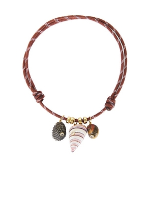 Eliou Bairro Necklace in Brown.
