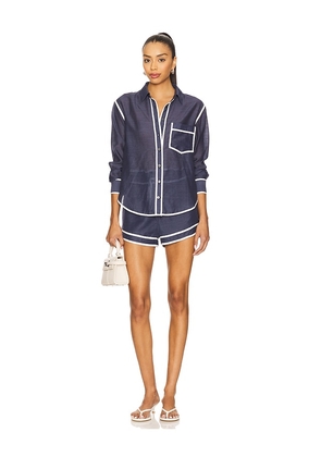 HEARTLOOM Peyton Set in Navy. Size S. Also in XS, M, L.