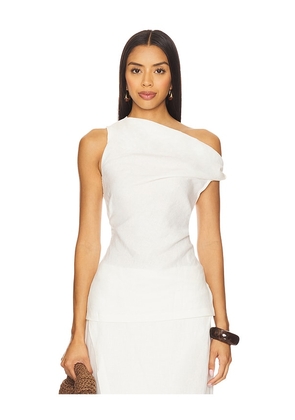 FAITHFULL Suis Top in White. Size L. Also in XS, S, M, XL.