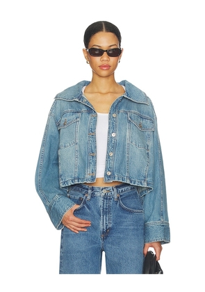 Free People Side To Side Jacket in Blue. Size XS. Also in S, M, L, XL.