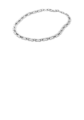 Jenny Bird Rome Chain Necklace in Metallic Silver.