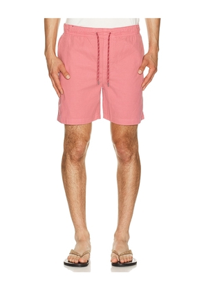 Faherty Essential Drawstring Short in Mauve. Size S. Also in M, L, XL/1X.