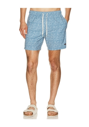 Faherty All Day 6 Swimtrunk in Blue. Size S. Also in M, L, XL/1X.