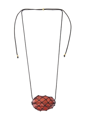 Heaven Mayhem Julia Wood Black Net in Brown.