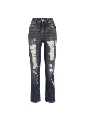 Dolce & Gabbana distressed boyfriend jeans - Blue