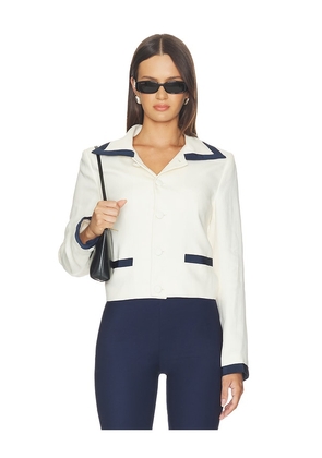 FRAME The Cabana Jacket in Cream. Size 00. Also in 0, 2, 4, 6.