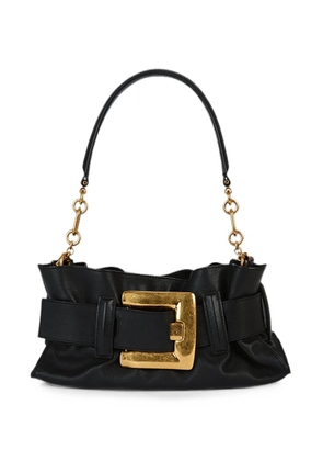 Balmain mini Anthem buckled leather shoulder bag - Black