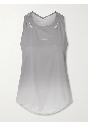 Nike - + Isamaya Ffrench Airswift Perforated Dri-fit Adv Tank - Silver - x small,small,medium,large,x large
