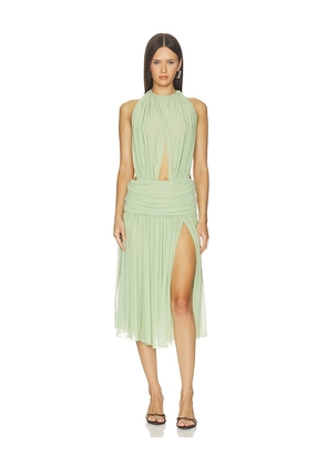 Mirror Palais La Piscine Lady Length Dress in Sage. Size XS. Also in S, M, L.