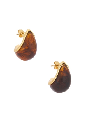 Lovers and Friends Halina Earrings in Brown.