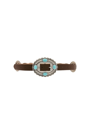 Lovers and Friends Gypsy Buckle Belt in Brown.