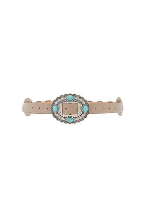 Lovers and Friends Gypsy Buckle Belt in Taupe.