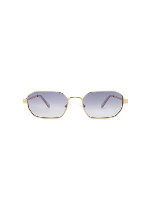 Le Specs Mythic Sunglasses in Metallic Gold.