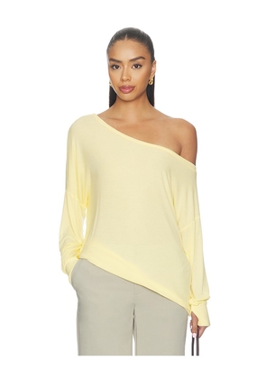 Michael Lauren x REVOLVE Kristopher Open Shoulder Top in Yellow. Size XS. Also in S, M, L, XL.