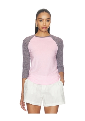 Michael Lauren x REVOLVE Katya Raglan 3/4 Sleeve Tee in Multi. Size XS. Also in S, M, L, XL.
