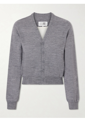 MM6 MAISON MARGIELA - Wool-blend Cardigan - Gray - xx small,x small,small,medium,large,x large