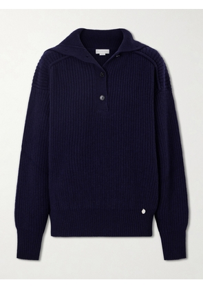 Stella McCartney - Ribbed-knit Cashmere And Wool-blend Turtleneck Sweater - Blue - xx small,x small,small,medium,large,x large