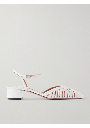 Aquazzura - Yara 35 Leather Pumps - White - IT35,IT36,IT36.5,IT37,IT37.5,IT38,IT38.5,IT39,IT39.5,IT40,IT40.5,IT41,IT41.5,IT42