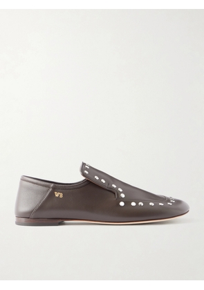 Wales Bonner - Dakar Studded Leather Loafers - Brown - IT37,IT38,IT39,IT40,IT41