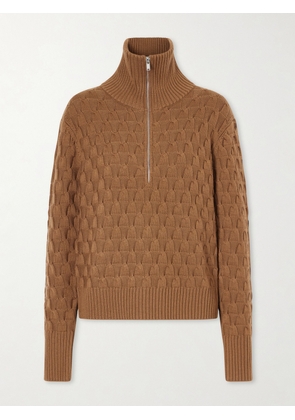 Wales Bonner - Acoustic Knitted Wool Half-zip Turtleneck Sweater - Brown - x small,small,medium,large,x large