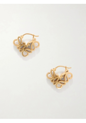 LOEWE - Anagram Bombé Gold-tone Earrings - One size