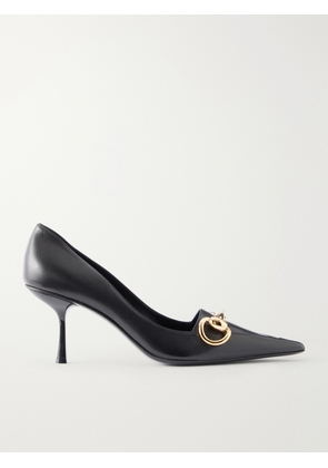 Gucci - Boulevard Horsebit-embellished Leather Pumps - Black - IT36,IT36.5,IT37,IT37.5,IT38,IT38.5,IT39.5,IT40