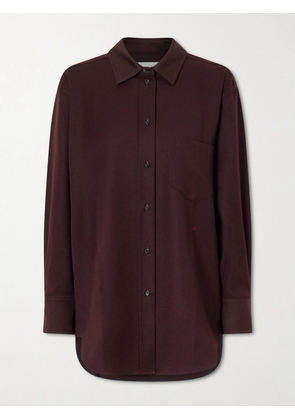Victoria Beckham - Remi Wool Shirt - Burgundy - UK 4,UK 6,UK 8,UK 10,UK 12,UK 14