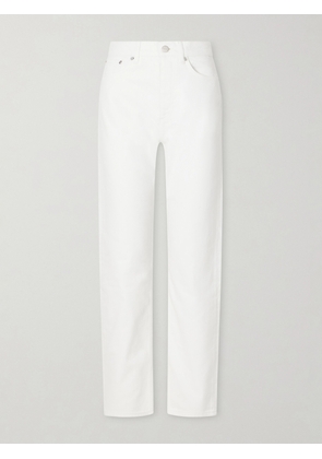 SKALL - Sharon Mid-rise Straight-leg Jeans - White - 24,25,26,27,28,29,30,31,32