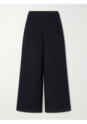 SIR. - Beatrice Pintucked Cotton Wide-leg Pants - Black - 00,0,1,2,3,4