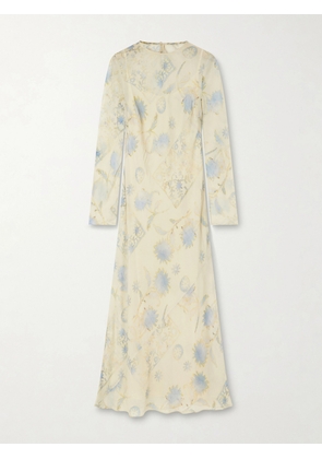SIR. - Cecile Floral-print Georgette Maxi Dress - Neutrals - 00,0,1,2,4