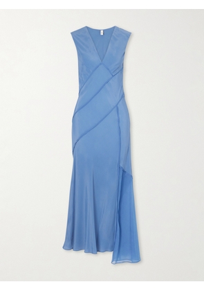 SIR. - Elin Paneled Crepe De Chine Gown - Blue - 00,0,1,2,3,4