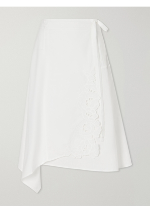 SIR. - Klara Broderie Anglaise Cotton Midi Skirt - Neutrals - 00,0,1,2,3,4