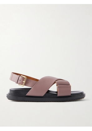 Marni - Fussbett Two-tone Leather Slingback Sandals - Pink - IT36,IT37,IT37.5,IT38,IT38.5,IT39,IT39.5,IT40,IT40.5,IT41