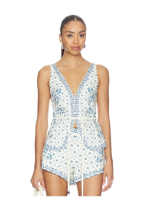 Shani Shemer Rue Top in Blue. Size S. Also in M, L.
