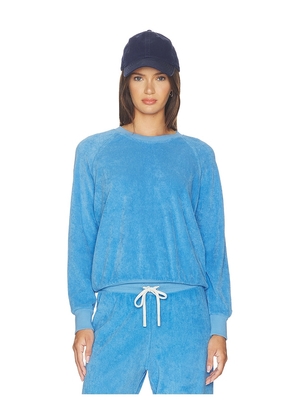 perfectwhitetee Saylor Loop Terry Sweatshirt in Blue. Size XS. Also in S, M, L, XL.