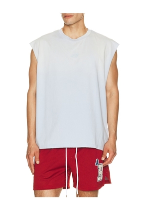 Ryoko Rain Sun Faded Sleeveless Tank in Blue. Size S. Also in M, L, XL/1X.