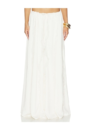 SNDYS Sereia Maxi Skirt in Ivory. Size XXS. Also in L, M, S, XL, XS.