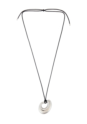 SHASHI Delphine Cord Necklace in Metallic Gold.