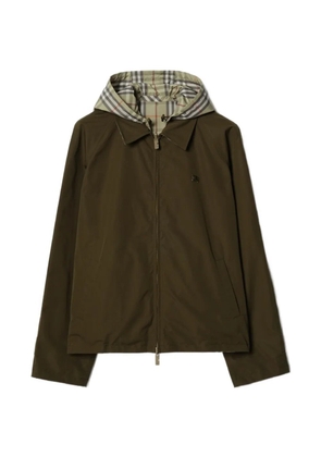 Burberry check hooded jacket - Green