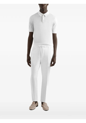 Dolce & Gabbana logo-embroidered polo shirt - White