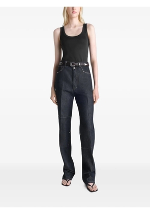LEMAIRE rib tank top in jersey - Black